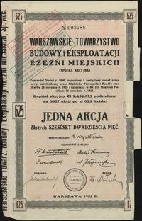 Polska, 1 akcja na 625 złotych, 1925
