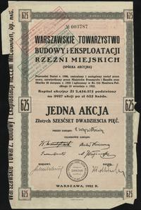Polska, 1 akcja na 625 złotych, 1925