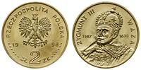 2 złote 1998, Warszawa, Zygmunt III Waza 1587-16
