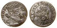 grosz 1627, Wilno, moneta wybita uszkodzonym ste