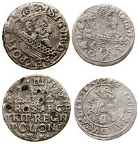 lot 2 monet, trojak 1622 (Kraków), grosz 1627 (W