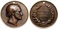 Niemcy, medal z Karolem Fryderykiem Gauss - wybitnym matematykiem, fizykiem itd.., 1855
