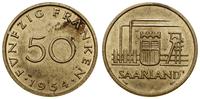 Niemcy, 50 franków, 1954