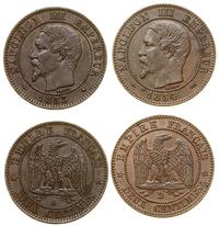 Francja, zestaw: 2 x 2 centymy, 1853–1854