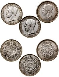 Szwecja, lot 3 x 1 korona, 1924, 1929, 1947
