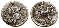 denar 124 pne, Rzym, Aw: Głowa Romy w prawo, po 