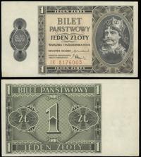 1 złoty 1.10.1938, seria IK, numeracja 8176005, 