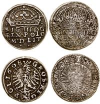 Polska, lot 2 x grosz, 1608, 1612