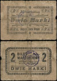 bon na 2 marki bez daty (1919), na stronie odwro