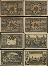 zestaw 4 bonów 18.10.1921, nominały: 25 fenigów,