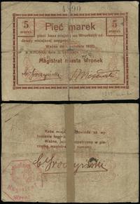 bon na 5 marek ważny od 3.11.1919 do 1.04.1920, 