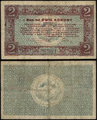 2 korony ważne od 1.06.1919 do 30.11.1919, numer