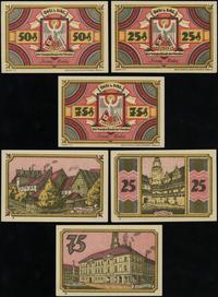 zestaw: 25, 50 i 75 fenigów 1922, razem 3 piękne