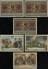 Pomorze, zestaw: 3 x 50 fenigów, ważne od 15.11.1921 do 1.10.1922