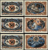 Niemcy, zestaw: 3 x 50 fenigów, ważne od 20.11.1921 do 31.12.1921