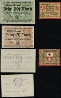 zestaw 3 banknotów, w zestawie: 5 i 10 marek 13.