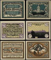 Prusy Zachodnie, zestaw: 10, 25 i 50 fenigów, 11.07.1920