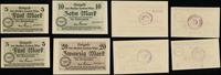 zestaw 4 banknotów 9.11.1918, w zestawie: 2 x 5 