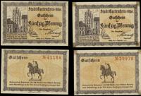 2 x 50 fenigów 1921, numeracje 39978 i 41184, ra