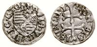denar 1390–1427, Nagybánya, Aw: Podwójny krzyż, 