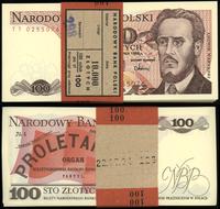 zestaw: 100 x 100 złotych 1.12.1988, serie TT, k