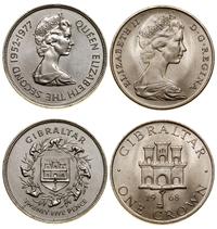 Gibraltar, zestaw: 1 korona 1968 i 25 pensów 1977