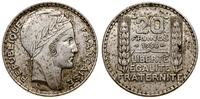 20 franków 1938, Paryż, srebro próby 680 20.09 g