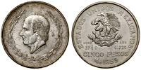 5 peso 1953, Meksyk, srebro próby 720 27.73 g, m