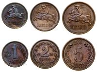 Litwa, zestaw 3 monet, 1936