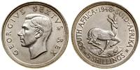 5 szylingów 1948, Pretoria, srebro próby 800, ok