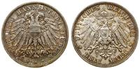3 marki 1911 A, Berlin, patyna, rzadki, nakład 3