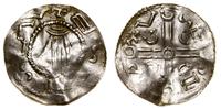denar 1028–1034, Ołomuniec, Aw: Dłoń opatrzności