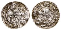 denar po 1050, Praga, Aw: Popiersie władcy na wp