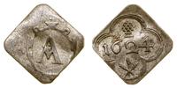 fenig (klipa) 1624, srebro, 0.31 g, podgięty, Fo