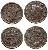 lot 2 monet, 1 cent 1822 (Matron Head), 1 cent 1