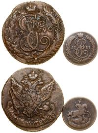 lot 2 monet, 5 kopiejek 1790 AM, Anninsk, dienga