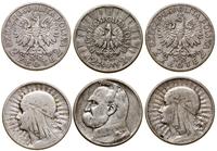 lot 3 monet, Warszawa, 2 x 2 złote 1933 (głowa k