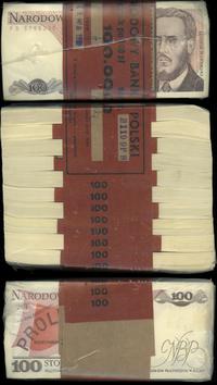 Polska, paczka banknotów 1.000 x 100 złotych, 1.12.1988