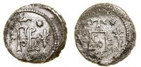 dinar 1427–1456, Aw: Monogram, po bokach lilie, 