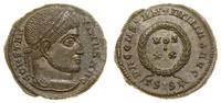 follis 320–321, Siscia, Aw: Głowa cesarza w wień