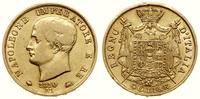 40 lirów 1810 M, Mediolan, złoto 12.83 g, Fr. 5,