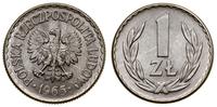 1 złoty 1965, Warszawa, aluminium, smugi mennicz