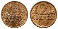 2 grosze 1936, Warszawa, moneta lakierowana i wy