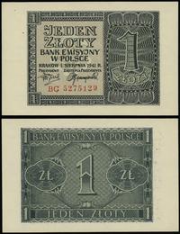 1 złoty 1.08.1941, seria BC, numeracja 5275129, 