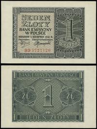 1 złoty 1.08.1941, seria BD, numeracja 5727120, 
