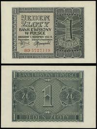 1 złoty 1.08.1941, seria BD, numeracja 5727119, 