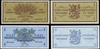 Finlandia, zestaw: 1 marka 1963 i 5 marek 1963