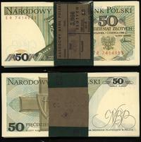 Polska, zestaw 100 banknotów o nominale 50 złotych, 1.06.1986