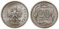 Polska, 20 groszy - wybite obróconymi stemplami, 2000