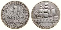 5 złotych 1936, Warszawa, Żaglowiec, moneta prze